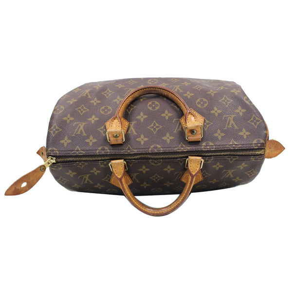 zip closure lv Speedy 35 Monogram Canvas Tote