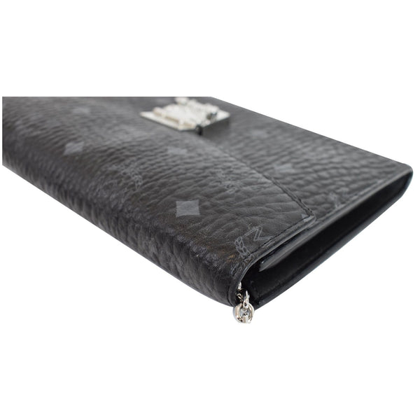 MCM Millie Flap Visetos Wallet On Chain Black