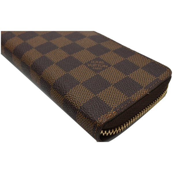 LOUIS VUITTON Clemence Damier Ebene Wallet Brown
