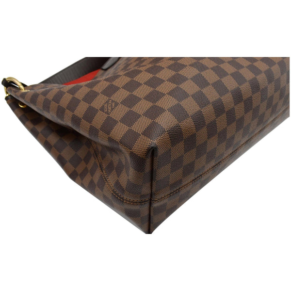 LOUIS VUITTON Graceful MM Damier Ebene Shoulder Bag Brown