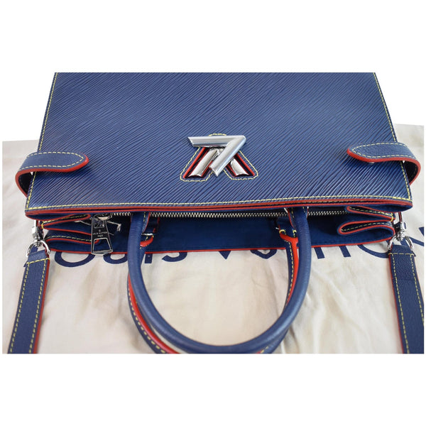 LOUIS VUITTON Twist Epi Leather 2Way Tote Bag Indigo