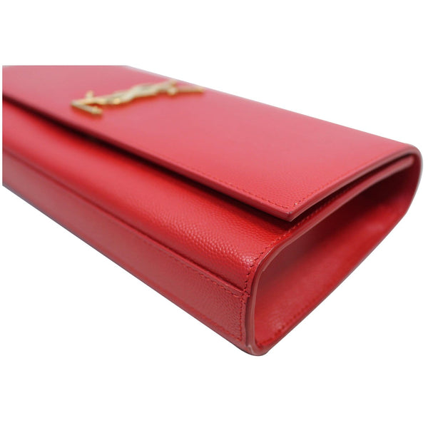 YVES SAINT LAURENT Cassandre Grain De Poudre Clutch Red