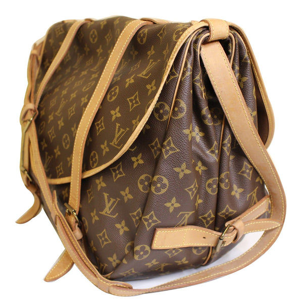 Louis Vuitton Saumur 43 Monogram Canvas Brown Bag
