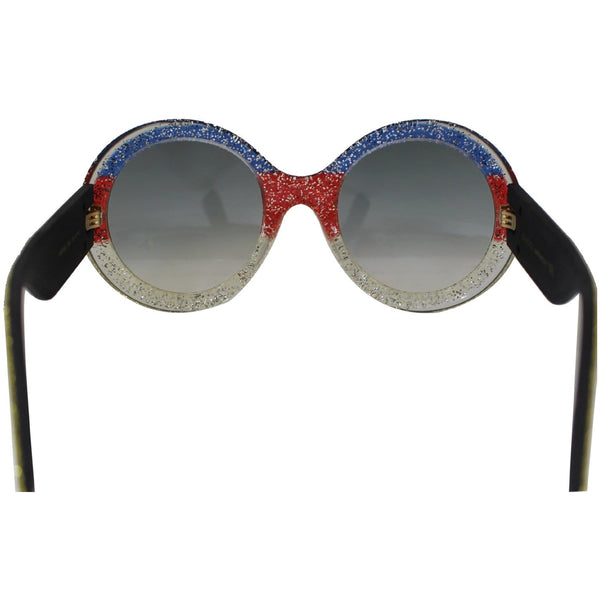 Gucci GG0101S 006 Multi-Color/Gold Sunglasses Grey Gradient Lens