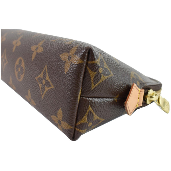LOUIS VUITTON Monogram Canvas Cosmetic Pouch Brown