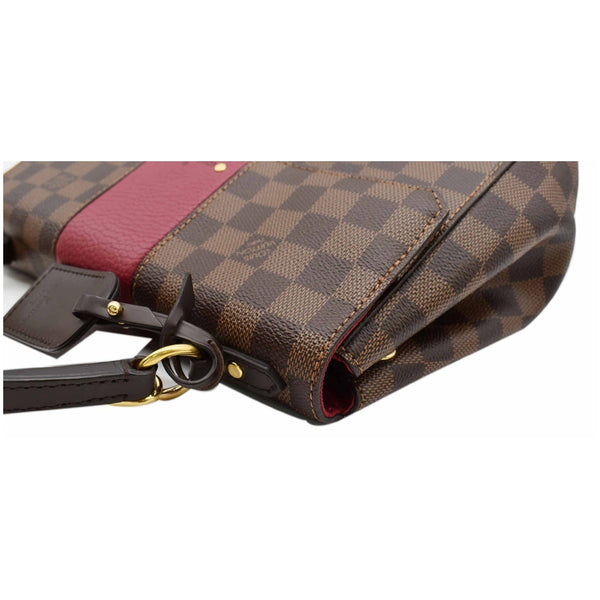 LOUIS VUITTON Bond Street MM Damier Canvas Crossbody Bag Bordeaux