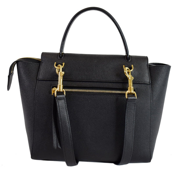 CELINE Micro Belt Grained Calfskin 2Way Shoulder Bag Black