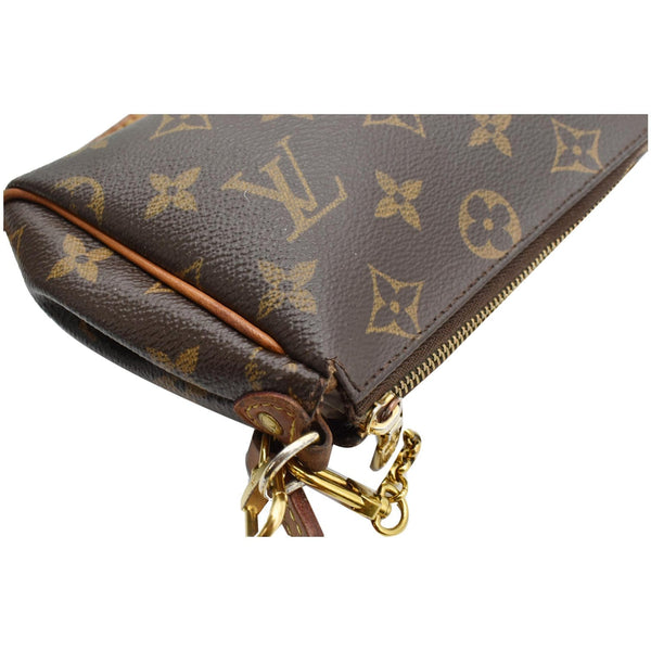 LOUIS VUITTON Pochette Eva Monogram Canvas Crossbody Bag Brown
