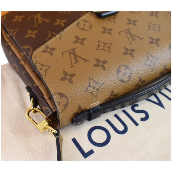LOUIS VUITTON Metis Pochette Reverse Monogram Canvas Crossbody Bag Brown
