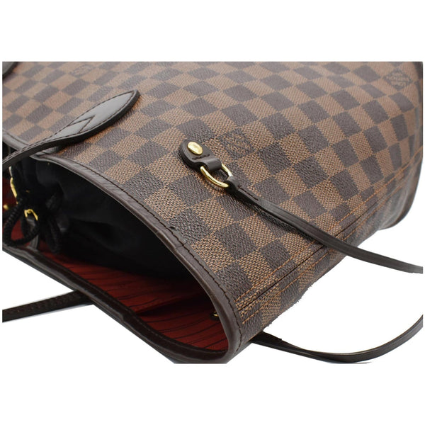 LOUIS VUITTON Neverfull MM Damier Ebene Tote Bag Brown