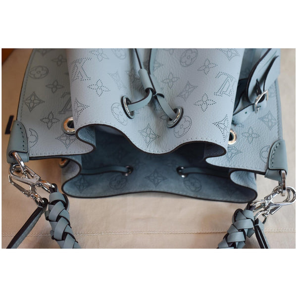 LOUIS VUITTON Muria Mahina Perforated Calf Leather Shoulder Bag Vert