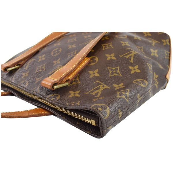 LOUIS VUITTON Cabas Piano Monogram Canvas Shoulder Bag Brown