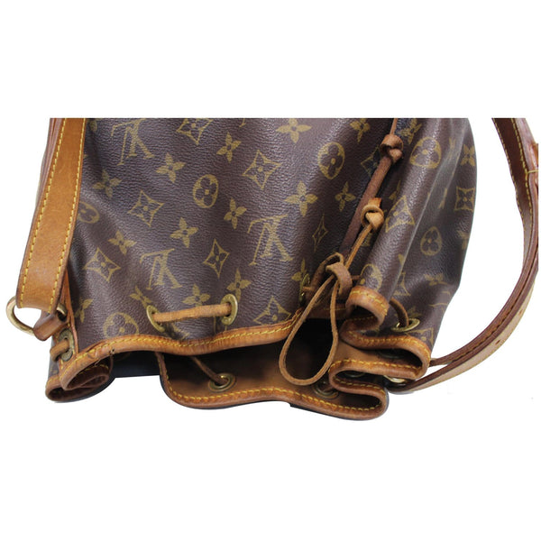LOUIS VUITTON Large Noe Monogram Canvas Shoulder Bag Brown