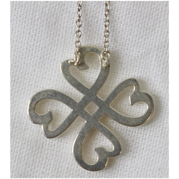 TIFFANY & CO Loving Four Heart Clover Pendant Silver - Last Call