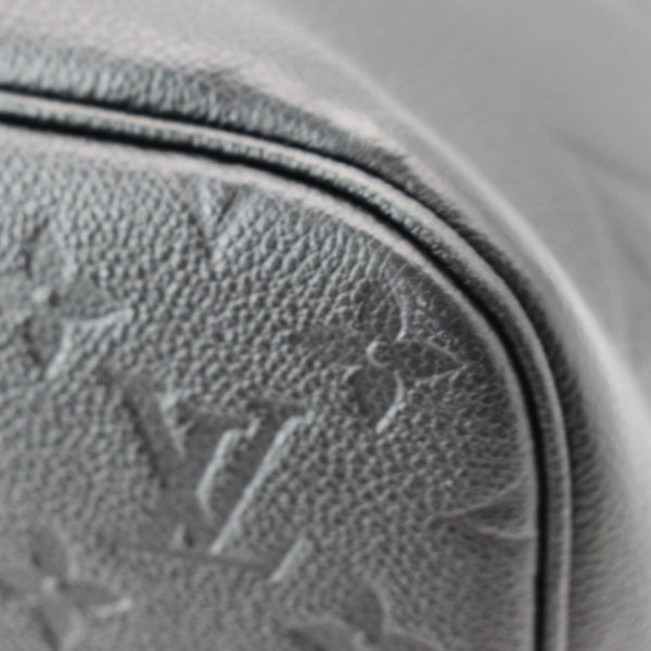 LOUIS VUITTON Neverfull MM Monogram Empreinte Tote Bag Black