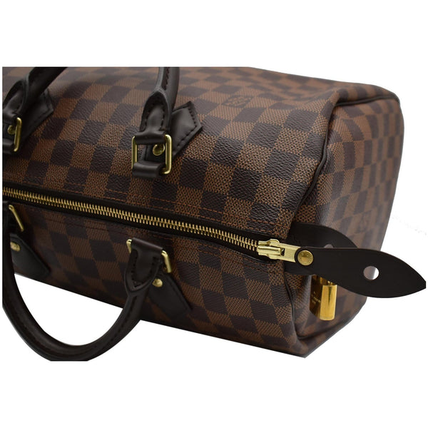 LOUIS VUITTON Speedy 30 Damier Ebene Satchel Bag Brown