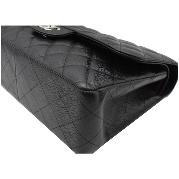 CHANEL Jumbo Double Flap Caviar Leather Shoulder Bag Black- Hot Deals