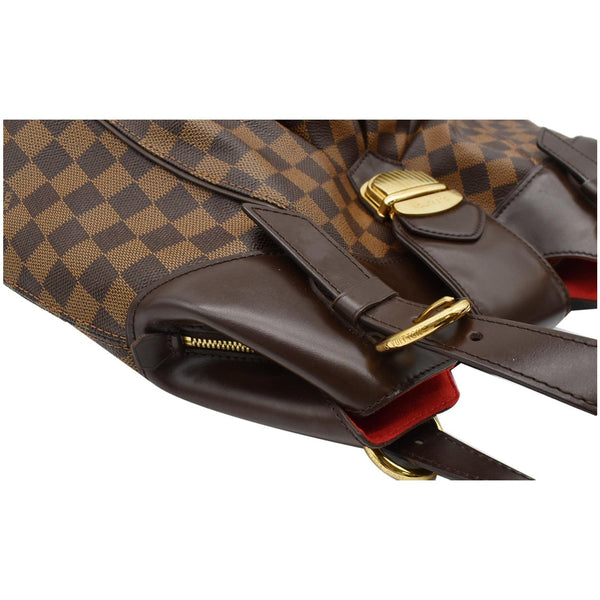 LOUIS VUITTON Sistina GM Damier Ebene Shoulder Bag Brown