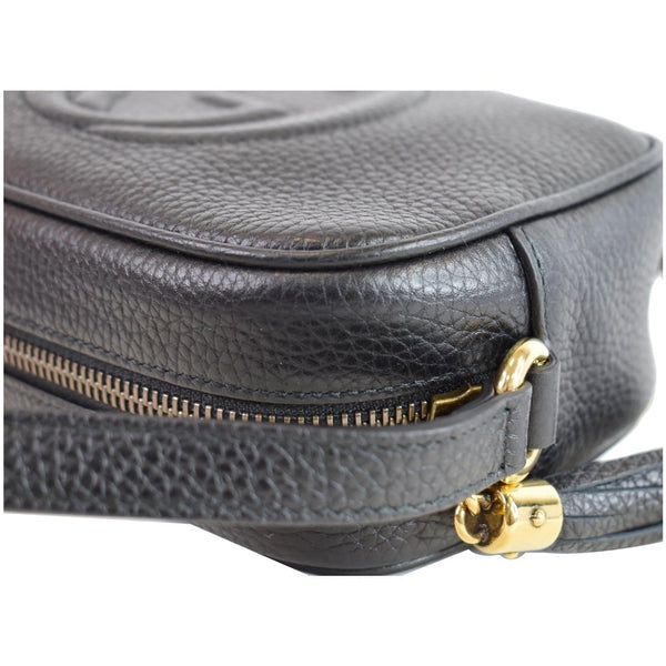 GUCCI Soho Disco Small Leather Crossbody Bag Black 347994