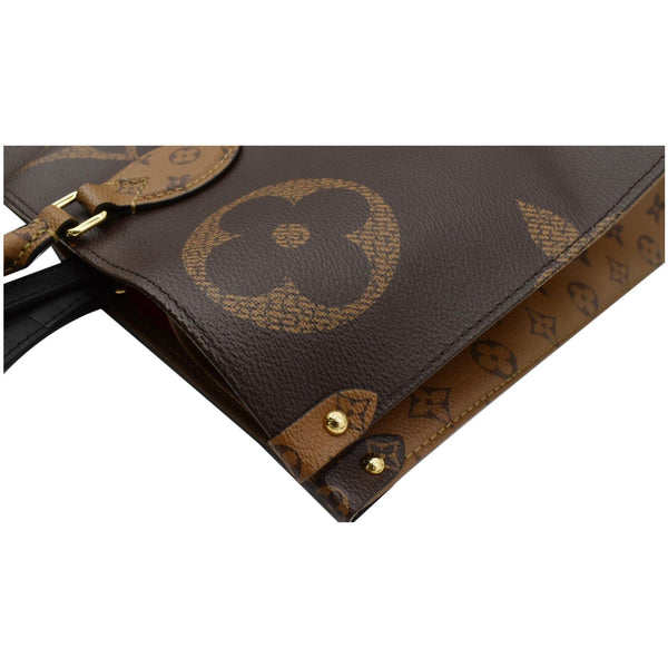LOUIS VUITTON Onthego GM Giant Monogram Canvas Tote Shoulder Bag Brown