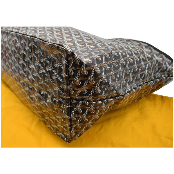 GOYARD Goyardine Saint Louis GM Tote Shoulder Bag Black