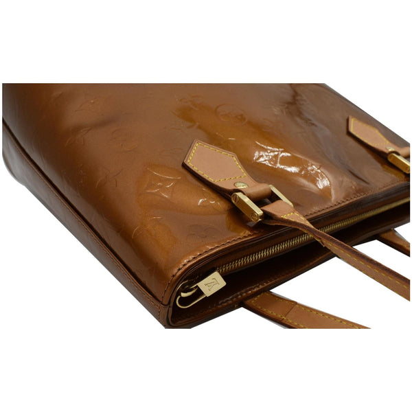 LOUIS VUITTON Houston Monogram Vernis Leather Tote Bag Bronze