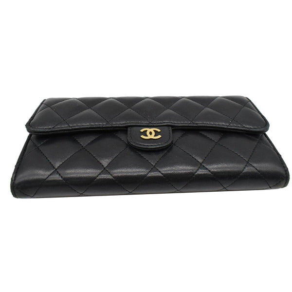 Chanel Classic Long Flap Leather Wallet Black - Shop Now