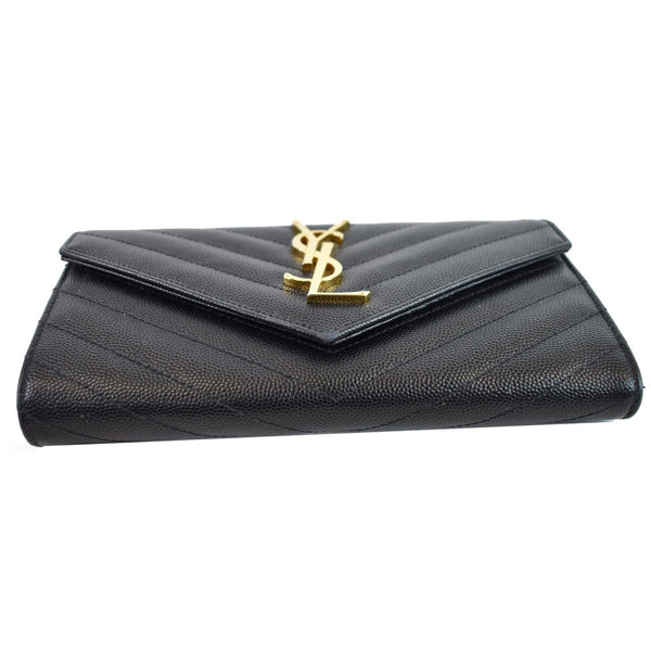 YVES SAINT LAURENT Large Grain De Poudre Wallet Black