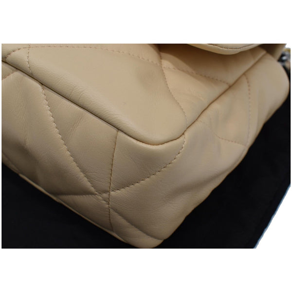 CHANEL 19 Large Lambskin Leather Shoulder Bag Nude