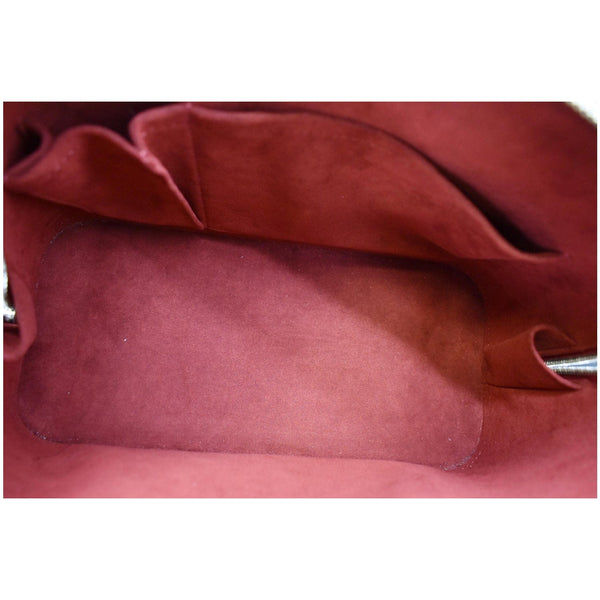 LOUIS VUITTON Alma MM Epi Leather Satchel Bag Red