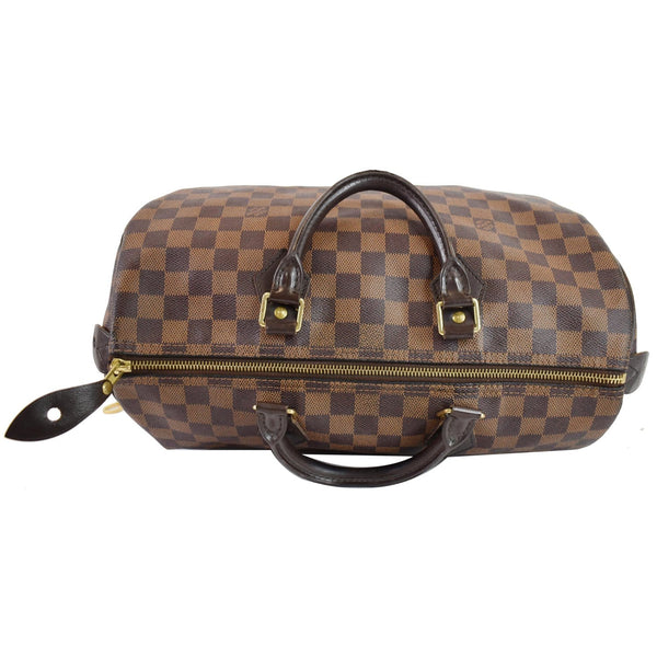 LOUIS VUITTON Speedy 35 Damier Ebene Satchel Handbag Brown