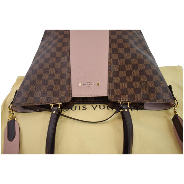 LOUIS VUITTON Jersey Damier Ebene Shoulder Bag Magnolia