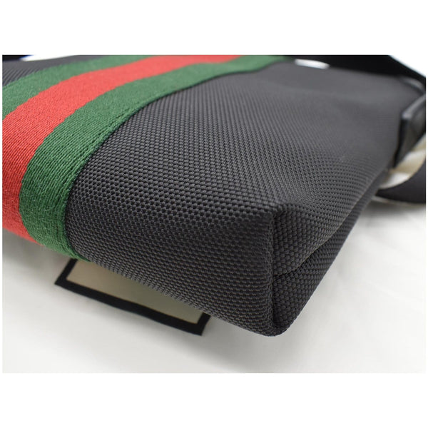 GUCCI Techno Canvas Web Messenger Bag Black 631195
