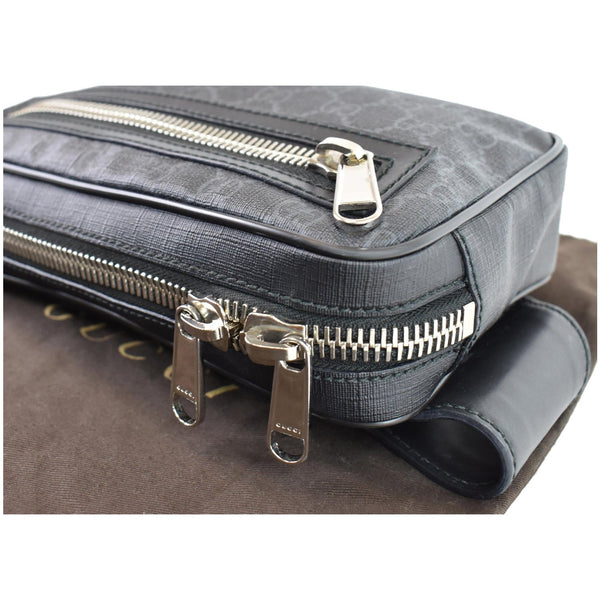 Gucci GG Supreme Leather Belt Bumbag Bag Black