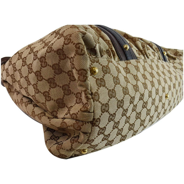 GUCCI Interlocking Large GG Canvas Tote Bag Beige 223954