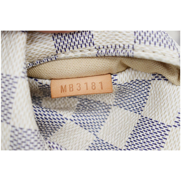 LOUIS VUITTON Totally MM Damier Azur Shoulder Bag White