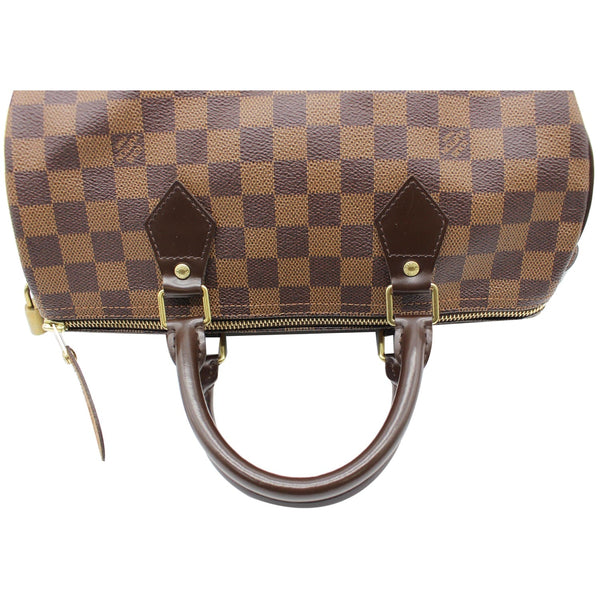 LOUIS VUITTON Speedy 30 Damier Ebene Satchel Bag Brown