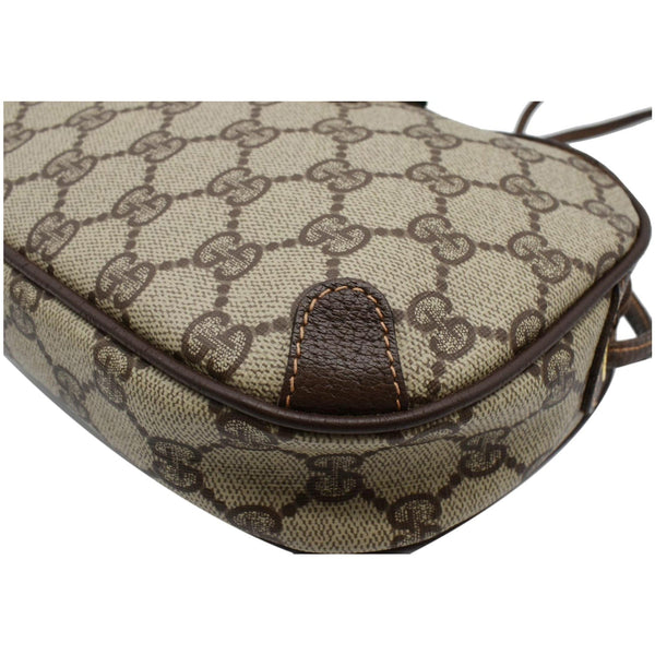 GUCCI Vintage GG Supreme Canvas Crossbody Bag Beige 8902066