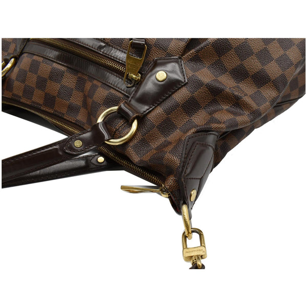 LOUIS VUITTON Evora GM Damie Ebene Shoulder Bag Brown