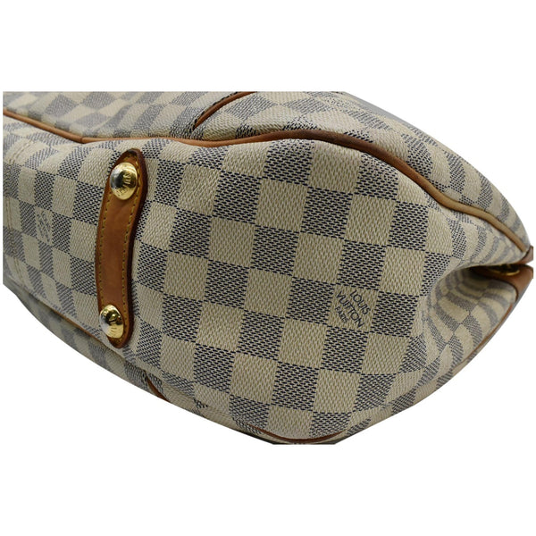 LOUIS VUITTON  Galliera PM Damier Azur Shoulder Tote Bag White