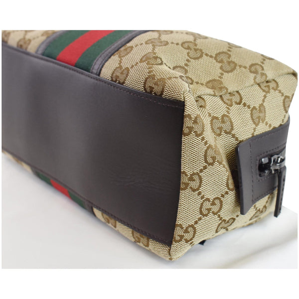 Gucci GG Web Small Cosmetic Case black bottom