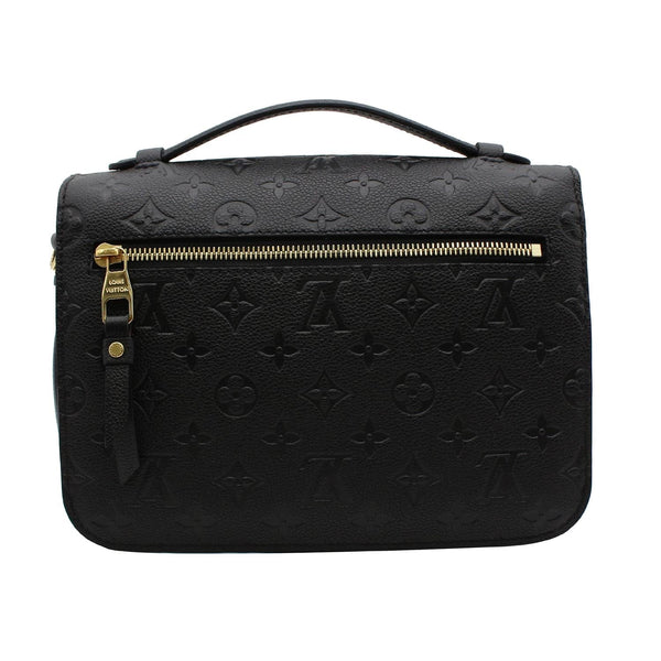 LOUIS VUITTON Metis Pochette Empreinte Leather Shoulder Bag Black