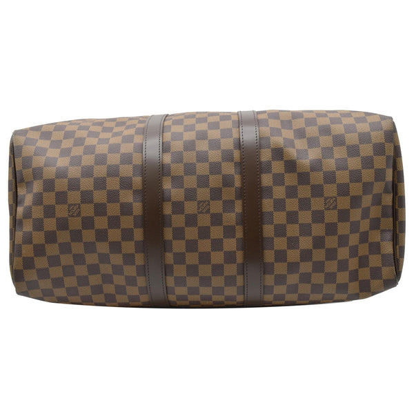 LOUIS VUITTON Keepall 50 Damier Ebene Travel Bag Brown