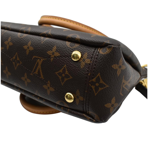 LOUIS VUITTON Pallas BB Monogram Canvas Satchel Crossbody Bag Brown