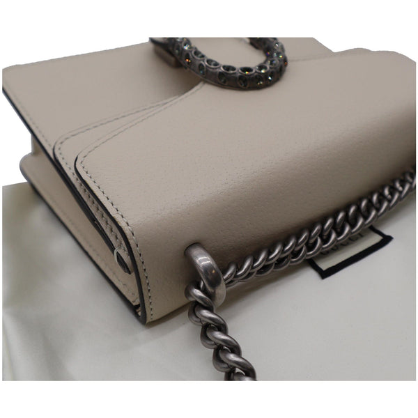 Used Gucci Dionysus Mini Leather Crossbody Bag Cream - DDH
