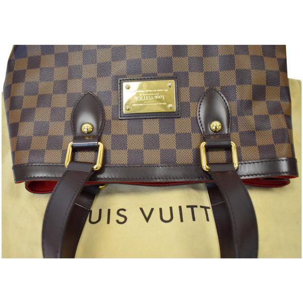 Louis Vuitton Hampstead PM Damier Ebene Shoulder Bag - top upside view