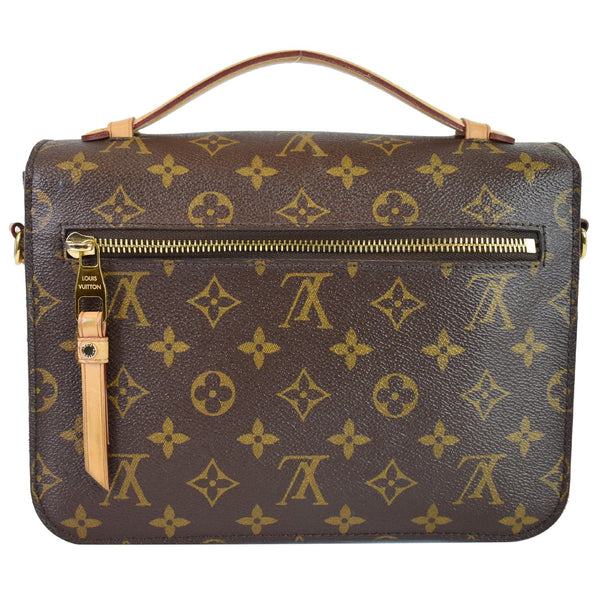 LOUIS VUITTON Metis Pochette Monogram Canvas Crossbody Bag Brown