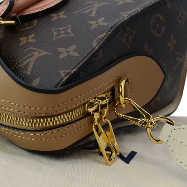 LOUIS VUITTON Tuileries Monogram Canvas Shoulder Bag Sesame Peach Creme