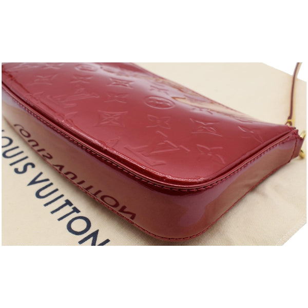 LOUIS VUITTON Pochette Accessoires NM Monogram Vernis Pouch Bag Red
