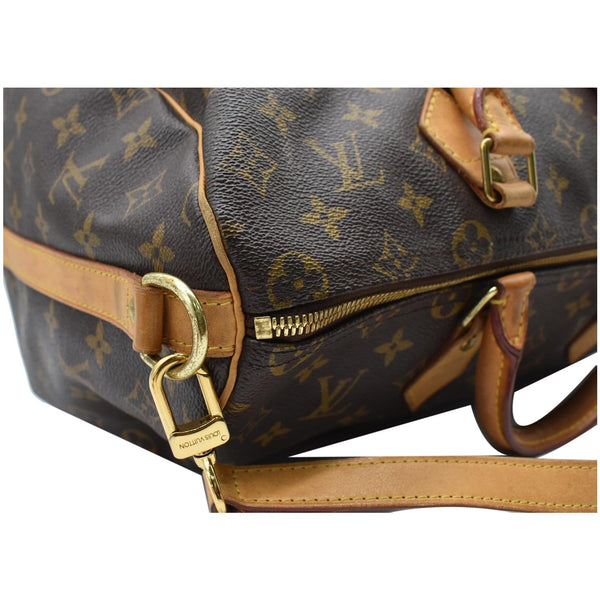LOUIS VUITTON Speedy 35 Bandouliere Monogram Canvas Shoulder Bag Brown